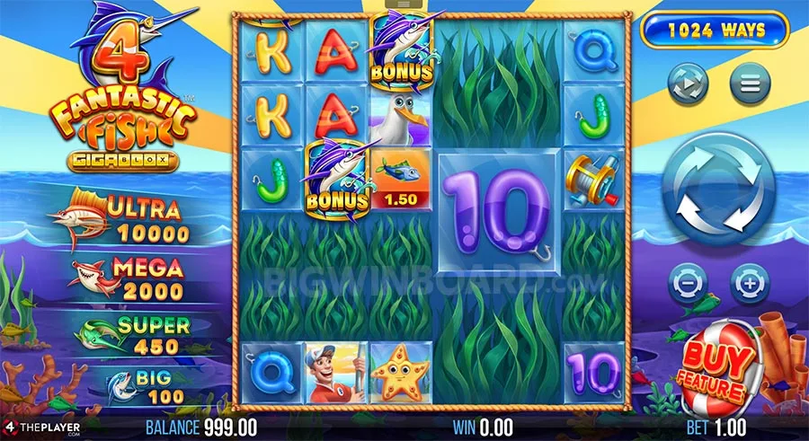 Новый игровой автомат 4 Fantastic Fish GigaBlox на деньги Новый игровой автомат 4 Fantastic Fish GigaBlox на деньги