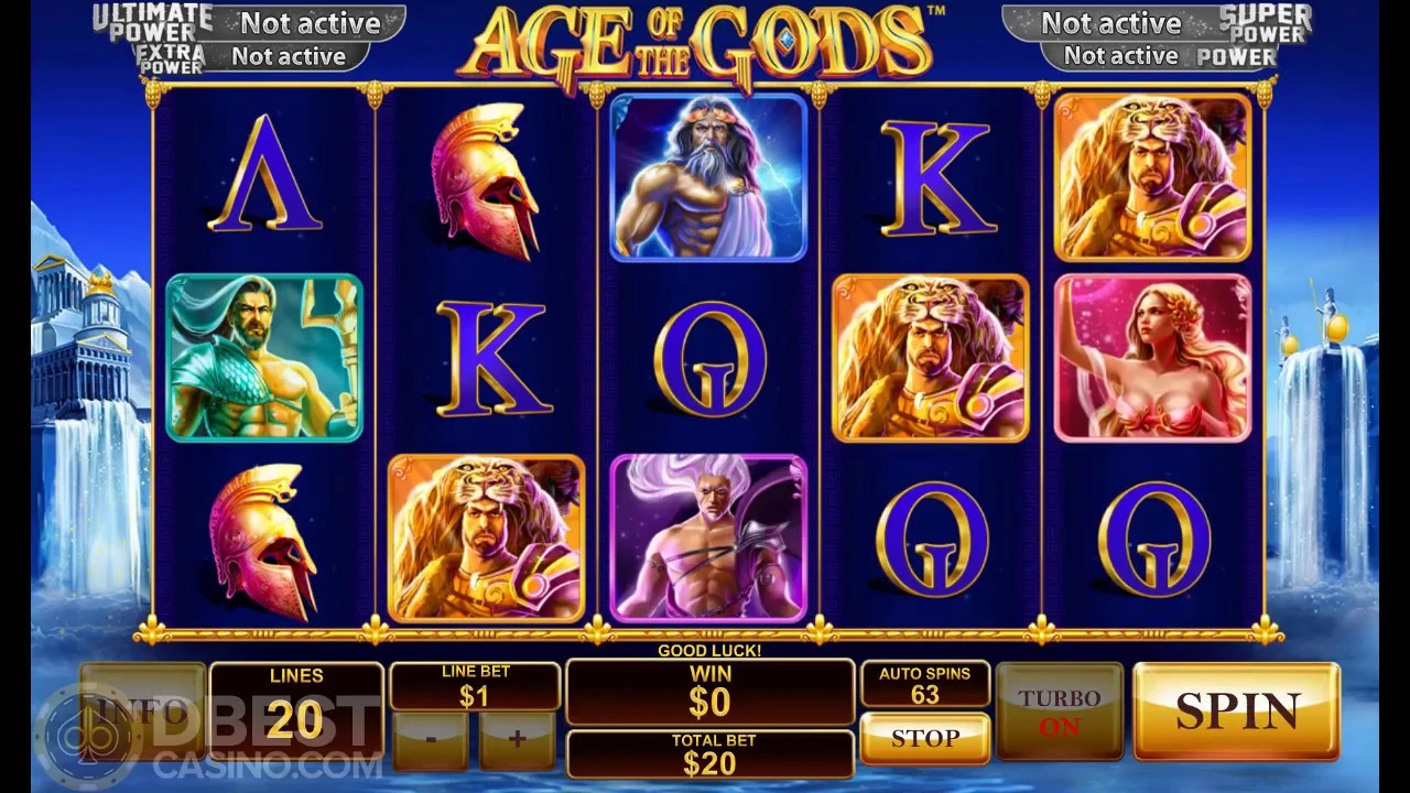 Процесс игры на деньги в новый автомат Age of the Gods (Эпоха богов) Процесс игры на деньги в новый автомат Age of the Gods (Эпоха богов)