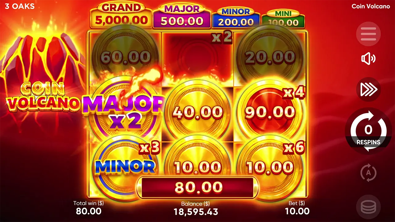 Новая онлайн игра на деньги - Coin Volcano (Монета Вулкан) Новая онлайн игра на деньги - Coin Volcano (Монета Вулкан)