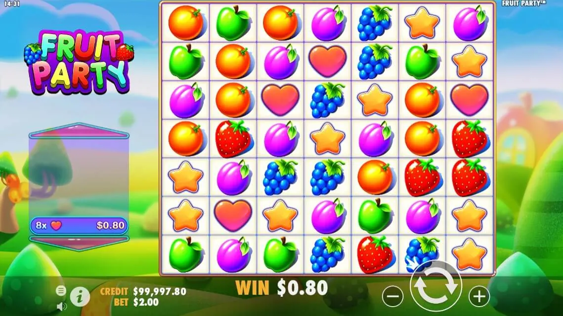 Новый игровой автомат на рубли - Fruit Party (Фруктовая вечеринка) Новый игровой автомат на рубли - Fruit Party (Фруктовая вечеринка)