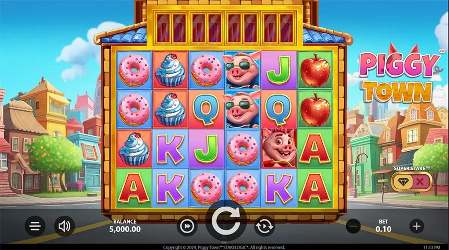 Новый игровой автомат на рубли - Piggy Town (Город свинок)