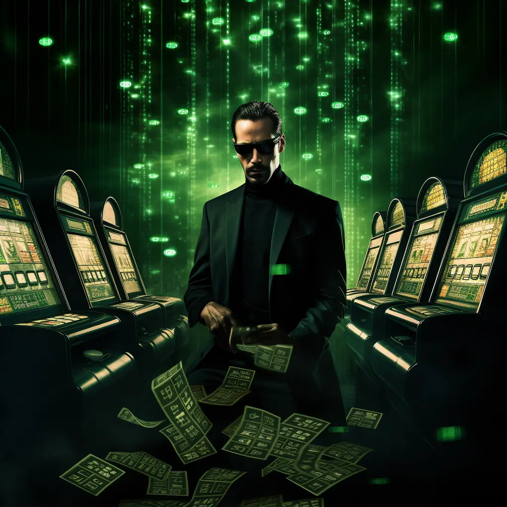 Нео играет на рубли в новый слот автомат The Matrix Нео играет на рубли в новый слот автомат The Matrix